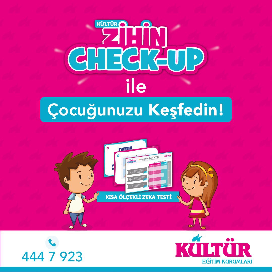 Kültür Zihin Check-Up ile Çocuğunuzu Keşfedin!